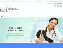 Tablet Screenshot of animalcareofsalem.com